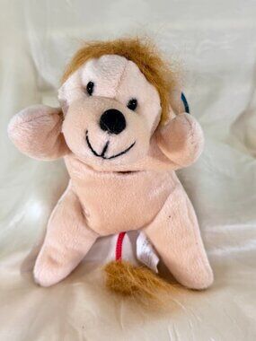 Full O Beans Vintage Lion Stuffed Animal Toy with Tag